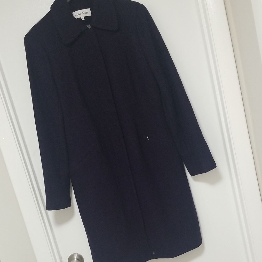 Calvin Klein Topcoat Deep Purple size 10 Ladies